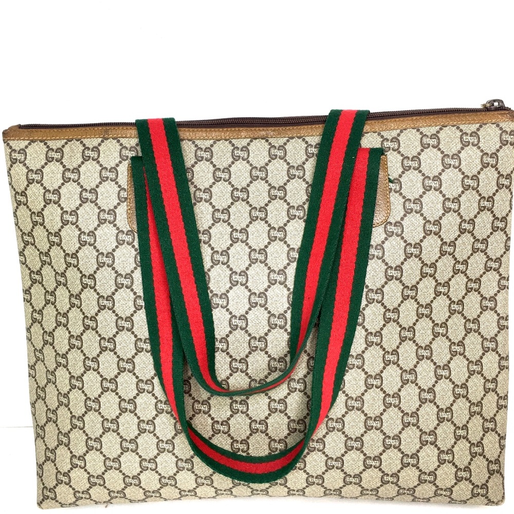 Authentic Gucci brown monogram tote bag.  Price is not negotiable - Picture 9 of 16